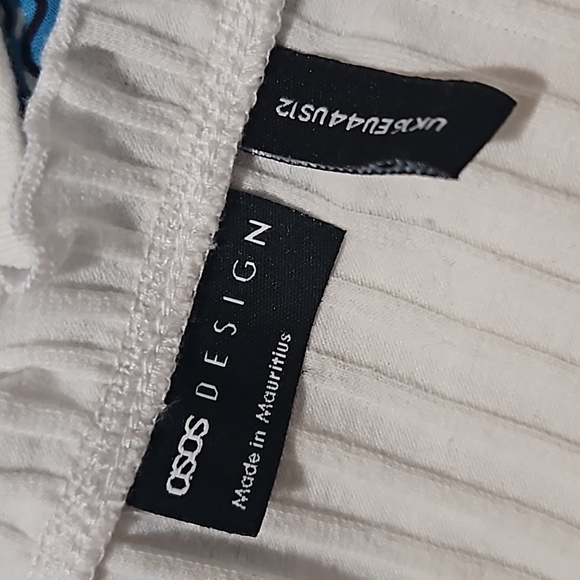 ASOS midi button through ribbed dress - Picture 3 of 4